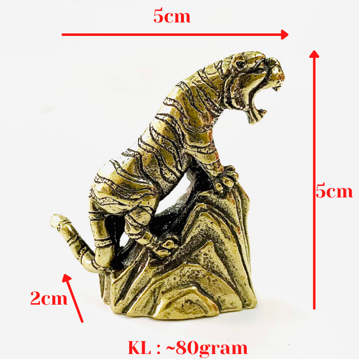 Tượng Đồng Con Cọp Hổ Gầm Chúa Sơn Lâm - SP005505